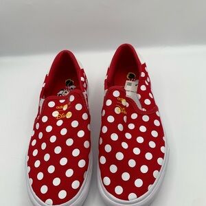 Adidas Disney Minnie Red and White Polka Dot Sneakers